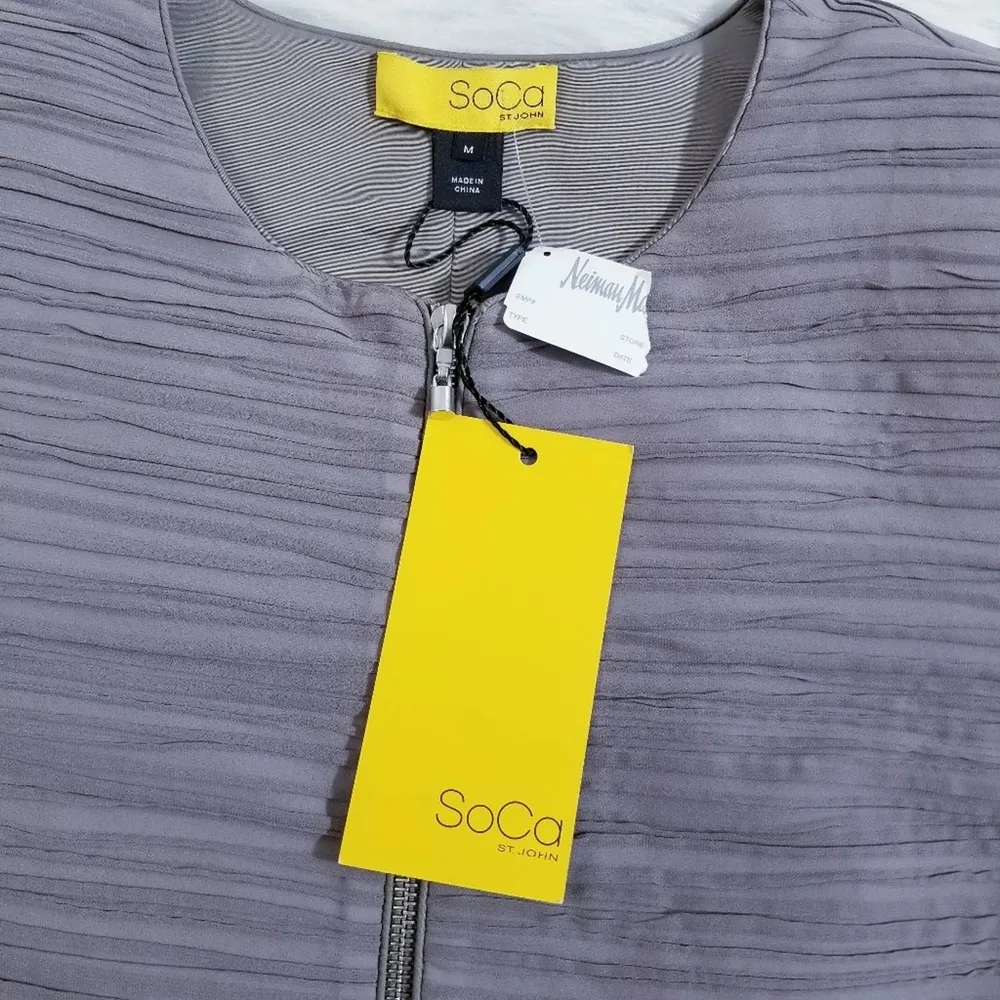 SoCa St. John Taupe Cropped Blazer - Image 8