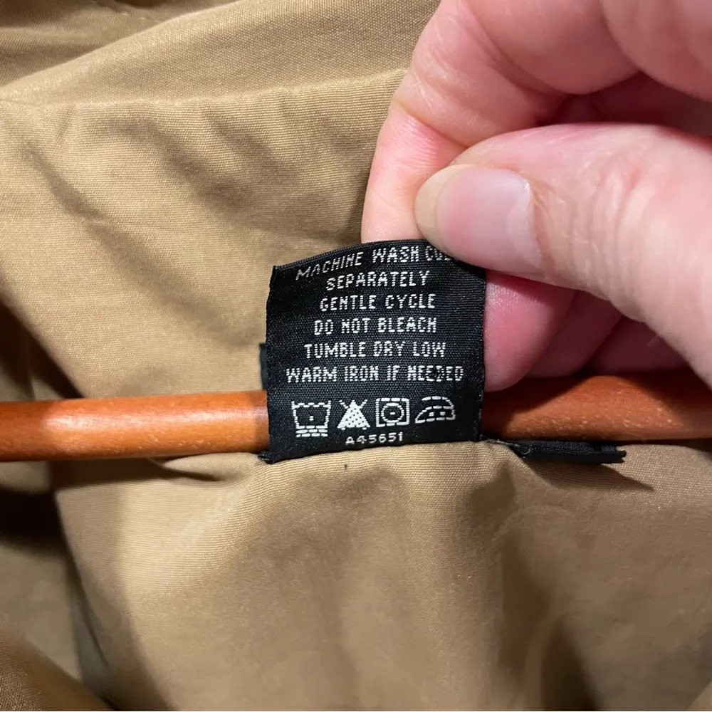 Cute camel tan leopard lined rain jacket Vintage 80’s - Image 8