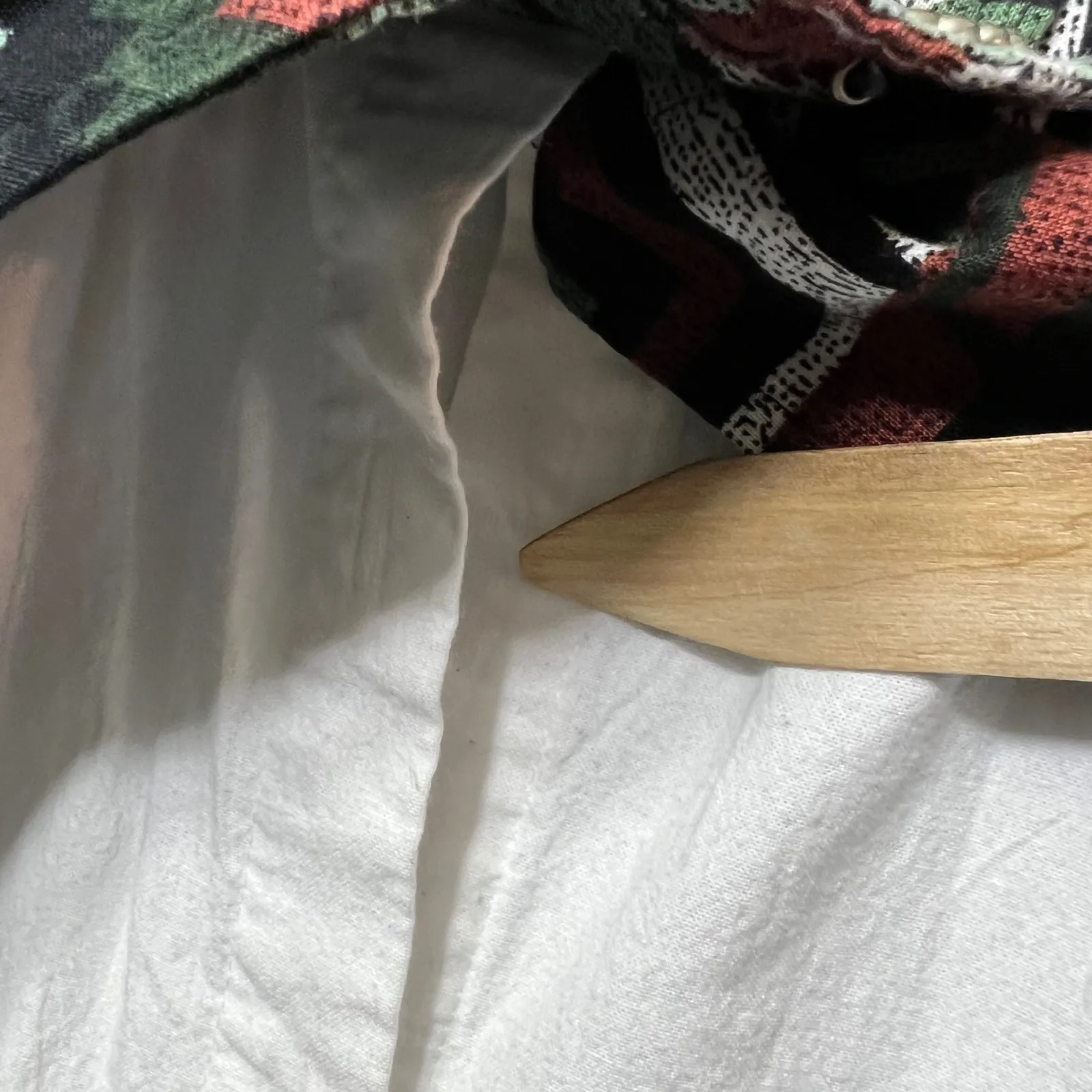 Vintage Roughrider Western Shirt Aztec Print Button Up Long Sleeve Large‎ White - Image 6