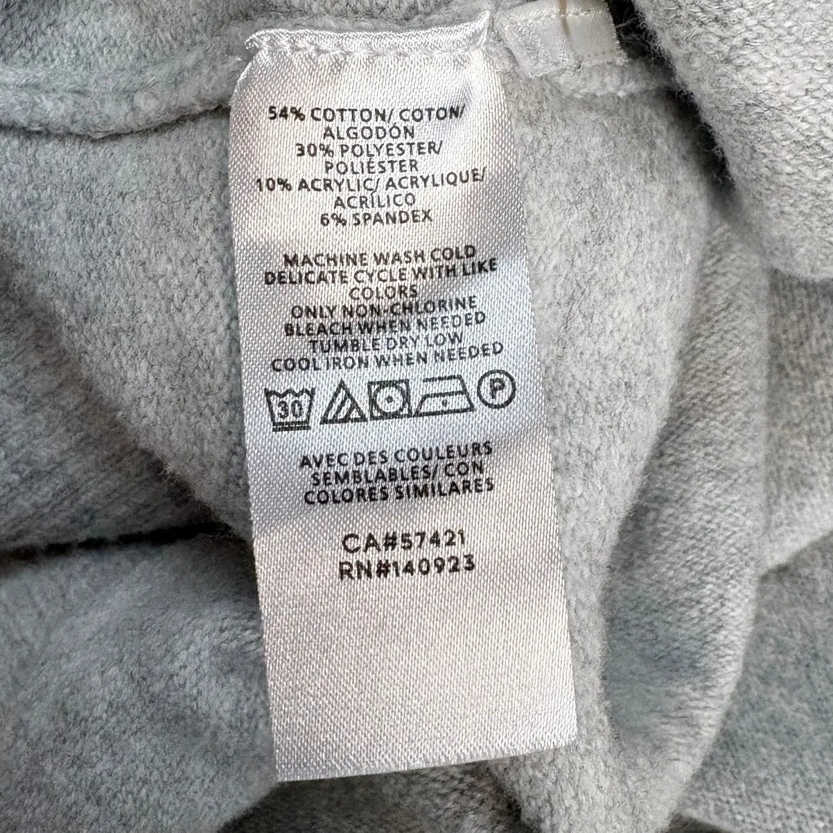 LOFT French Bulldog Mock Neck Gray Cotton-Blend Sweater Size M - Image 5