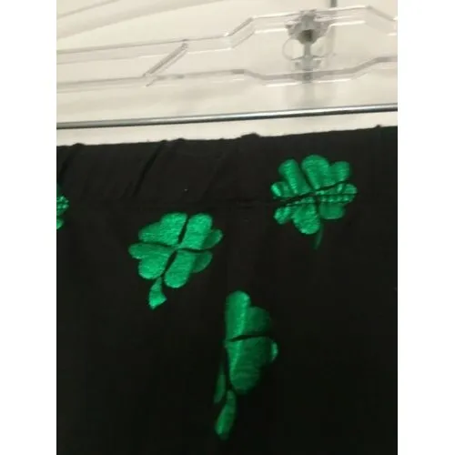 NOBO Women's Juniors 4-Leaf Clover Print Capri Leggings Pants Size L 11-13 - Image 8