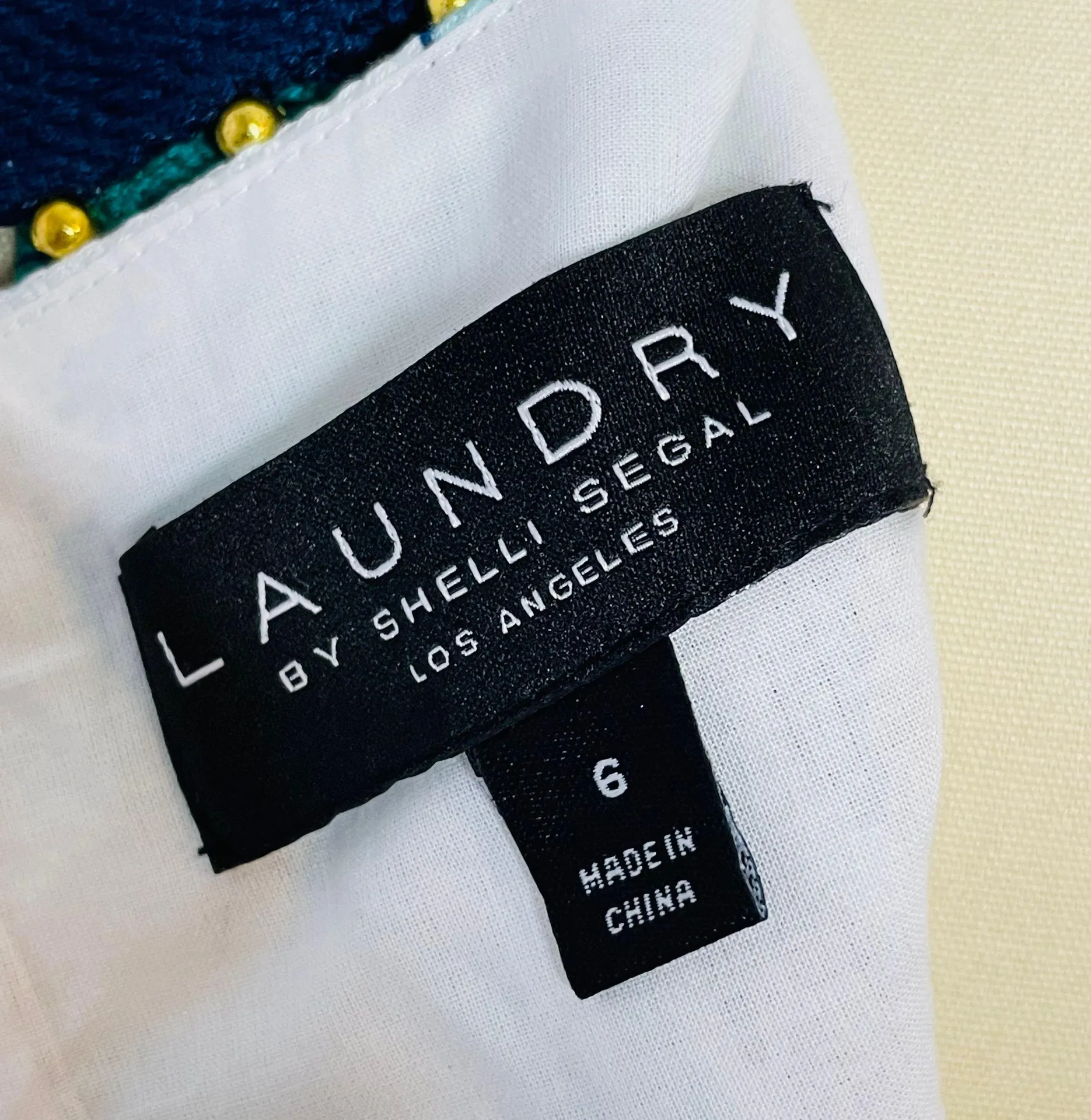 Printed Beaded Neck Dress - Image 9