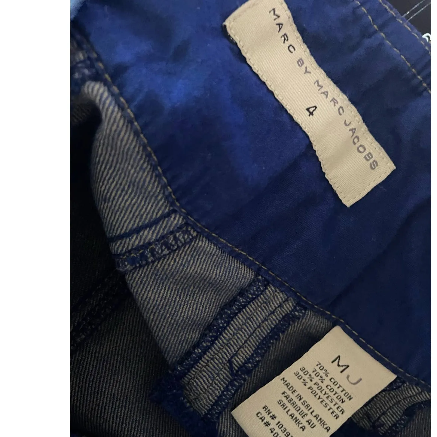 y2k Marc by Marc Jacobs Blue Denim Straight Pencil Skirt size 4 - Image 5