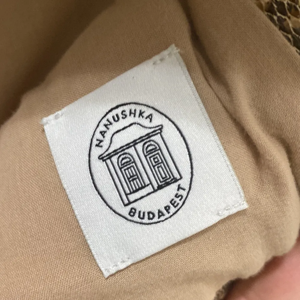 Nanushka Morillo Brown Snake Vinyl Puffer Vest size M Size M - Image 13