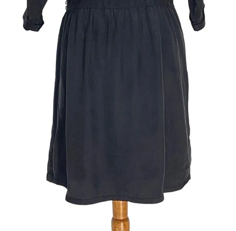 Scotch & Soda  Midi Dress Black Size S Minimalist Stealth Wealth Quiet Luxury - Image 6