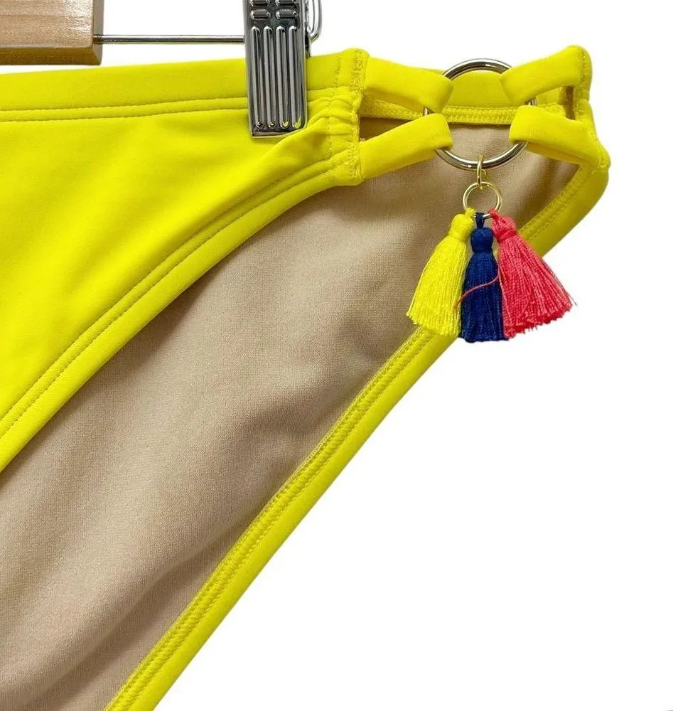 NWT SWIM by Cacique Yellow Floral Blouson Tankini & Bikini Bottom Set Size 14/16 - Image 10