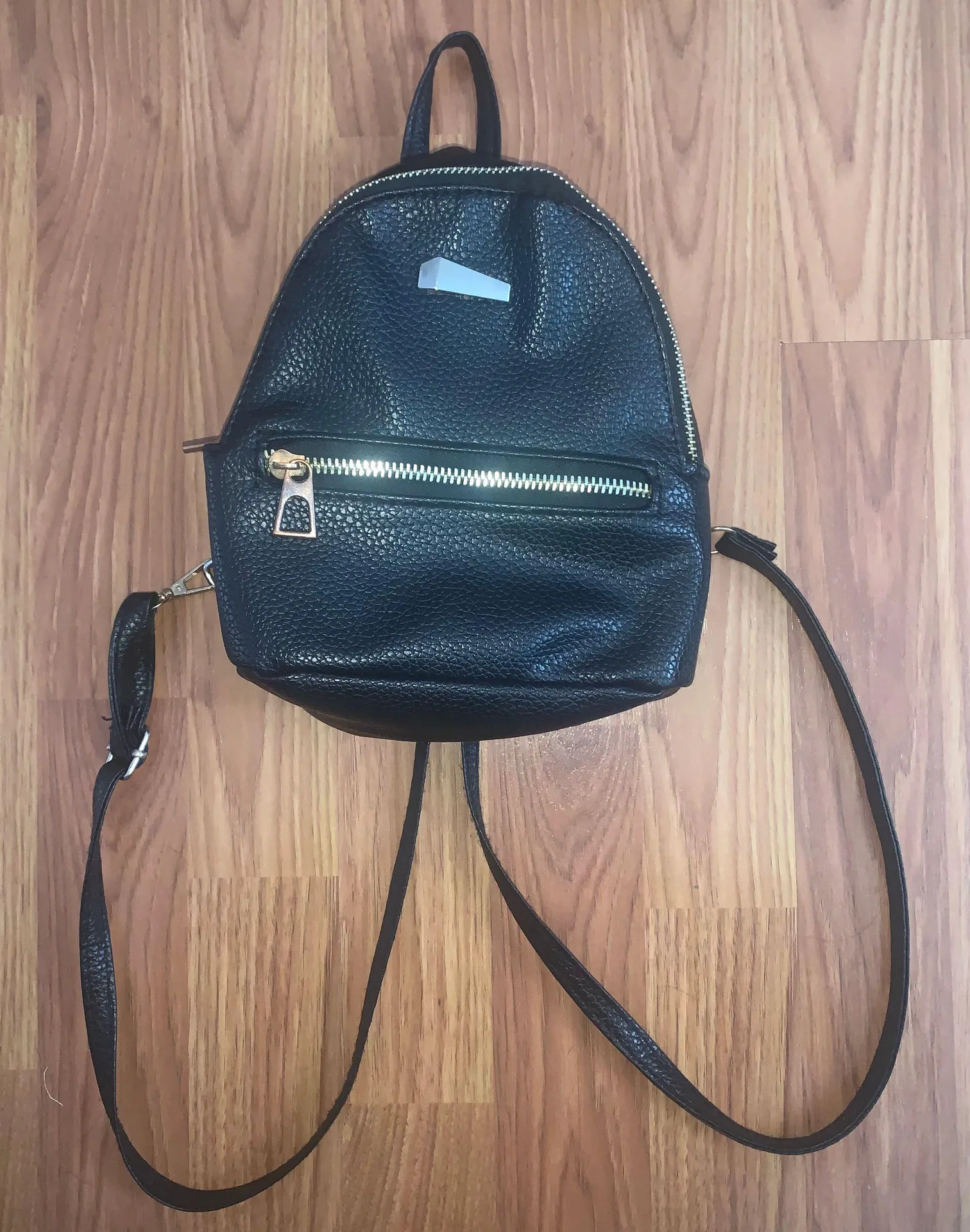 Black Mini Backpack - Image 4