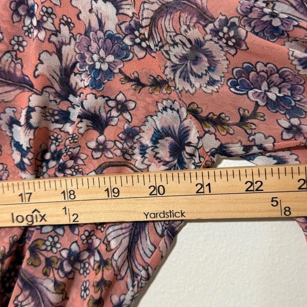 MISA LOS ANGELES Celeste Dress Floral Petals Of Lille Size Medium Flowy Midi - Image 13