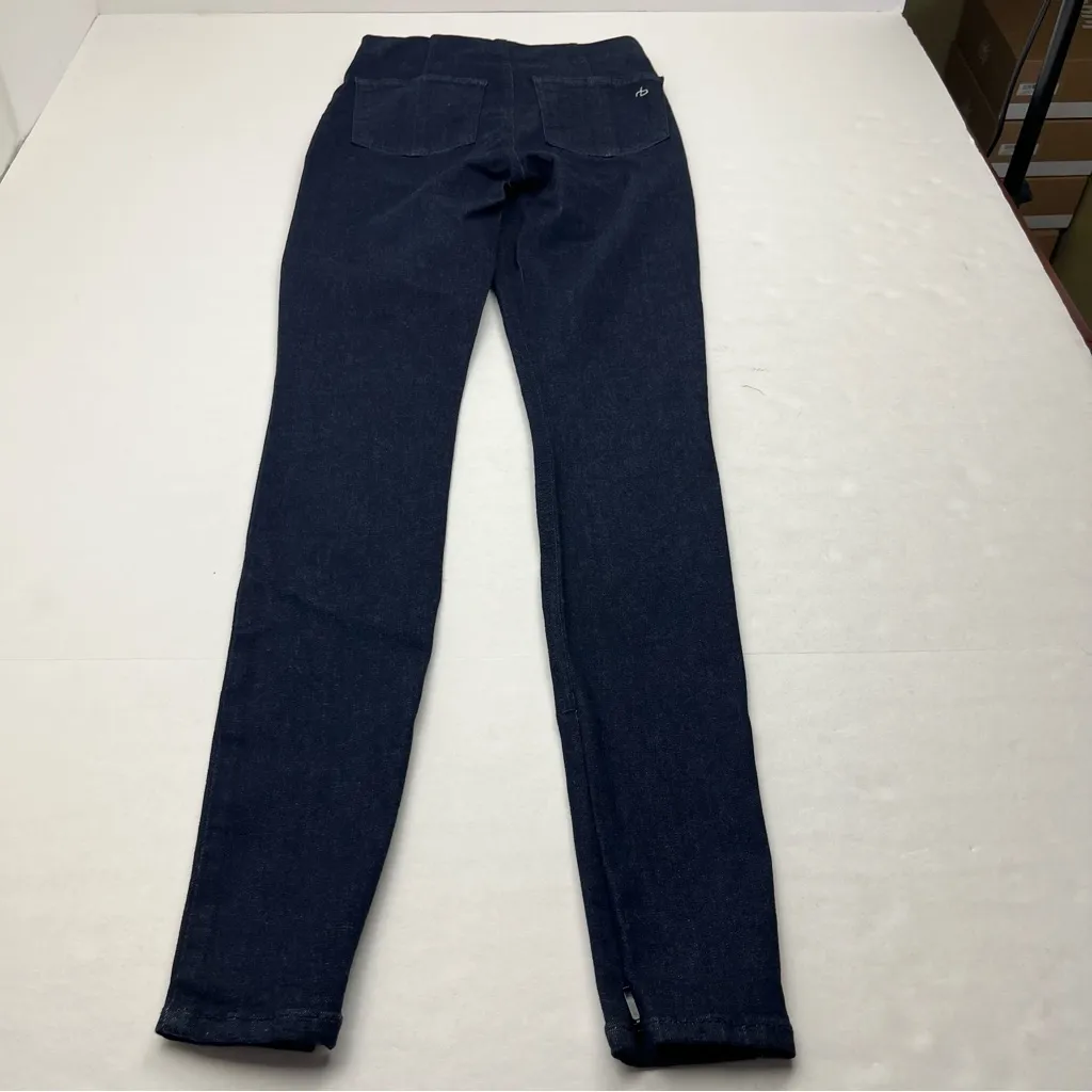 Rag & Bone Nina High Rise Pull On Pant Side Zippered Slit Blue Rinse SZ‎ XXS NEW - Image 14