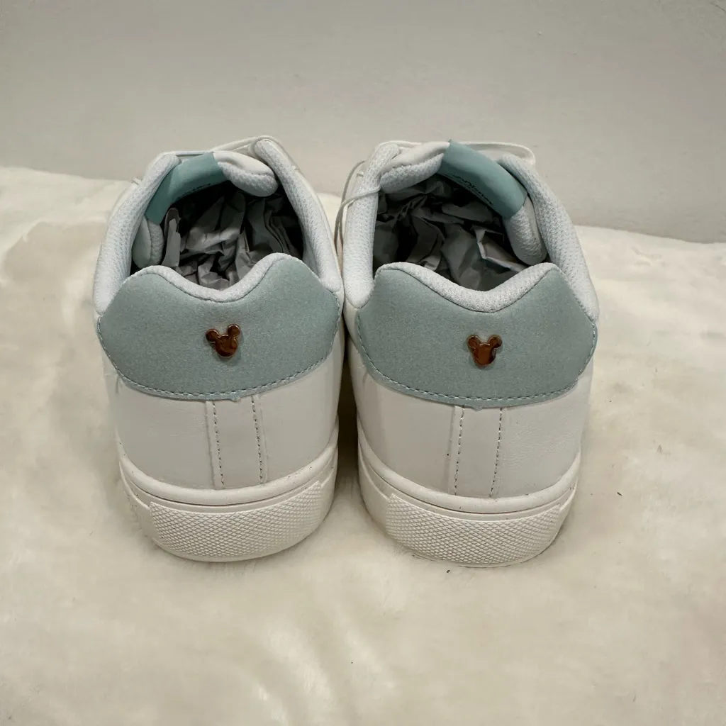 Disney Mickey Minnie Mouse White and Gold Sneakers size 10! - Image 5