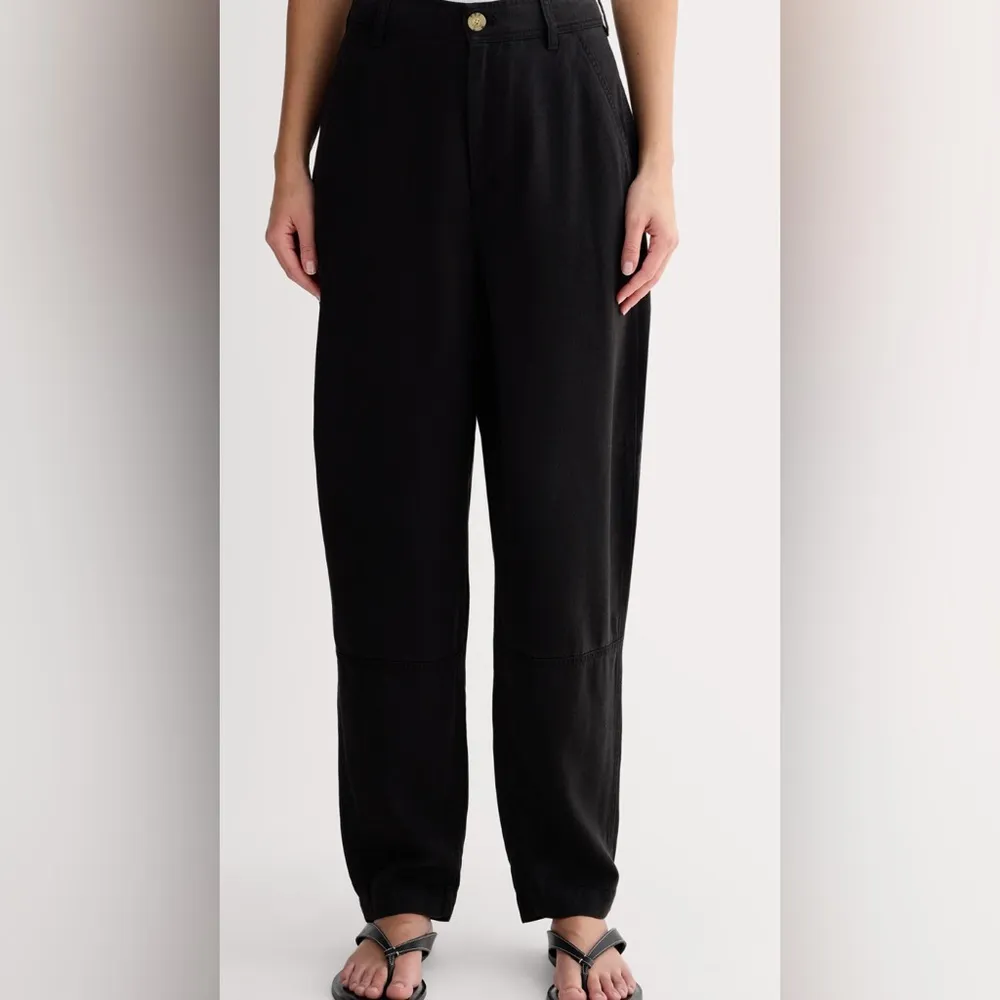 Everlane Chino Wide Leg Pants Womens Size 6 Black Straight Fit - Image 3