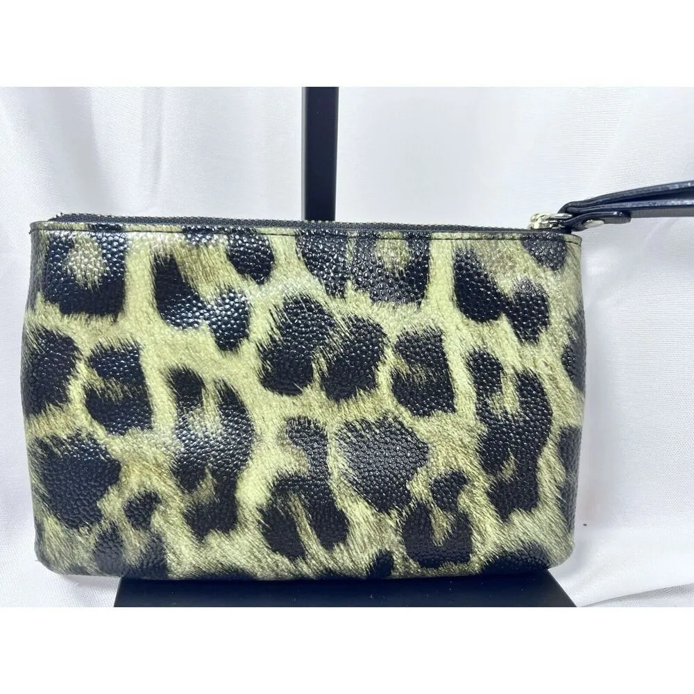 Kate Spade Leopard Wristlet Nylon Pouch Strap‎ - Image 3