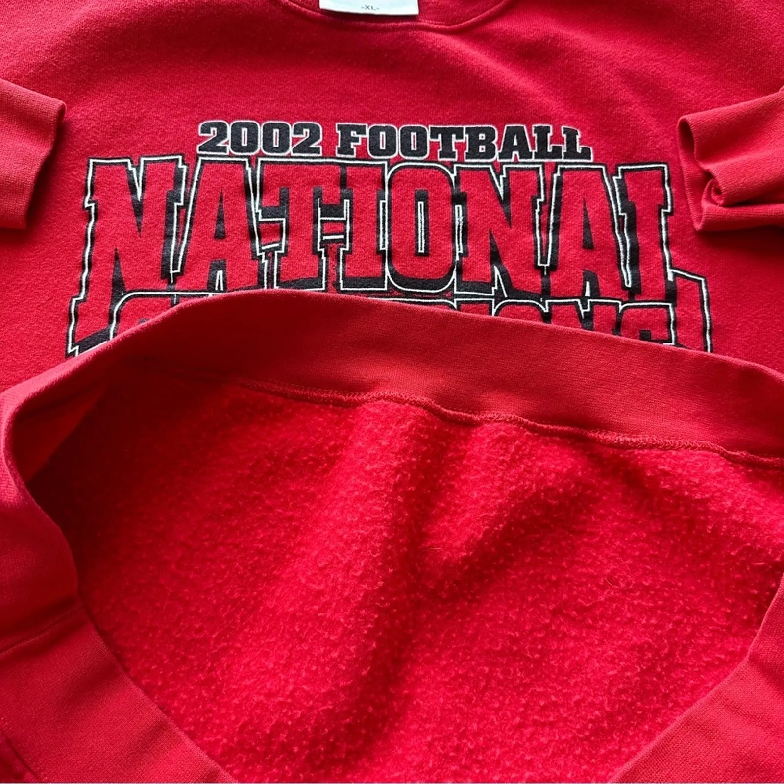 Vintage Ohio State Buckeyes 2002 National Champions Tostito Bowl Sweatshirt Size XL - Image 8