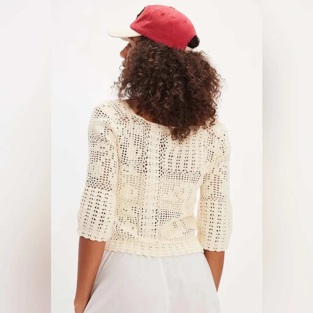 Free People Bahamas Crochet Top Size XS - Image 5