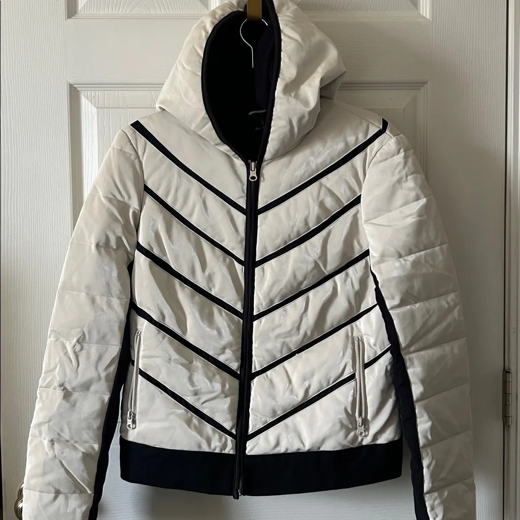 Blanc Noir Womens Freestyle Down Puffer Jacket Size Large White - Image 8