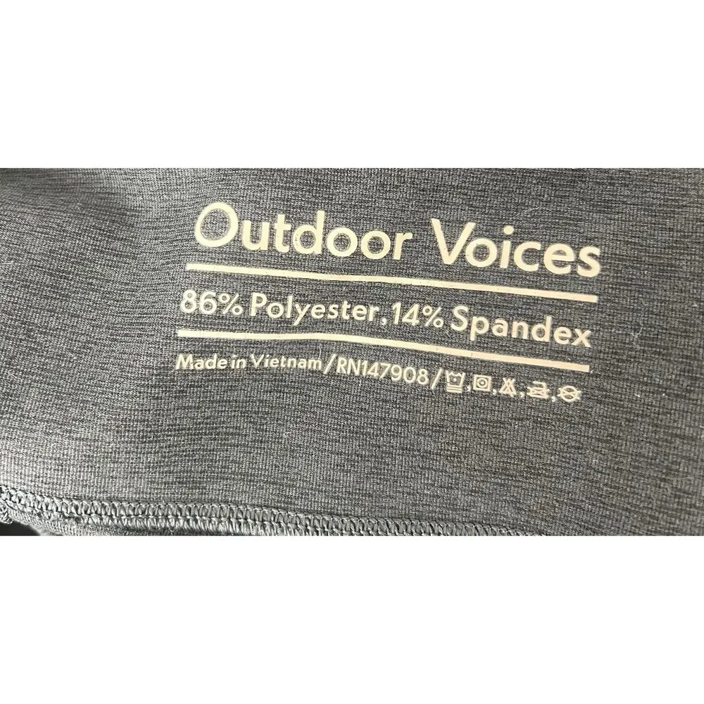 Outdoor Voices Medium Heathered Charcoal Black FreeForm Leggings Lounge Yoga - Image 6