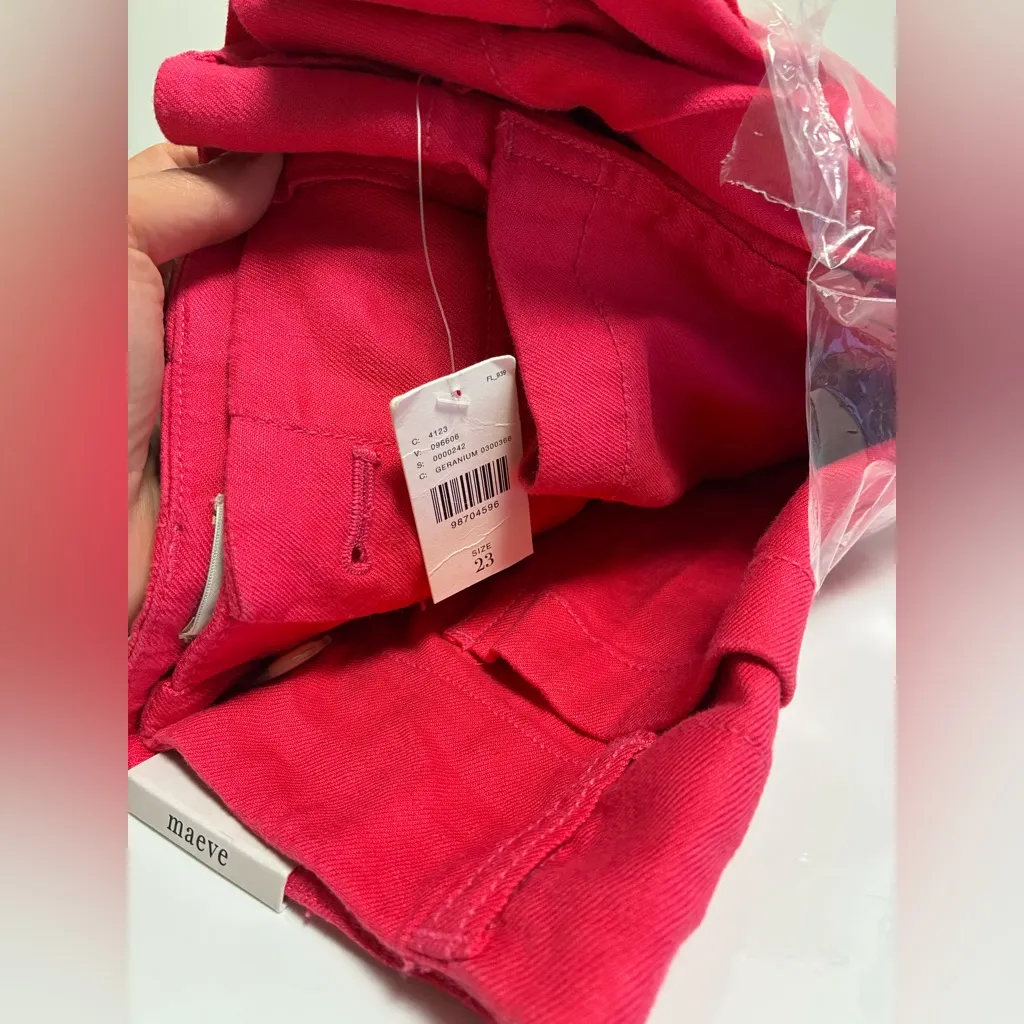 The Colette Linen Blend Crop Wide-Leg Pants by Maeve (NEW) - Image 6