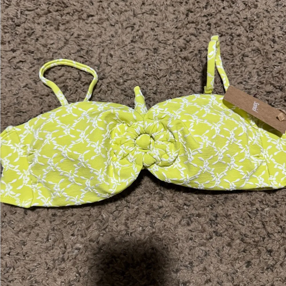 Yellow Patterned Bikini Set Size M - Image 9