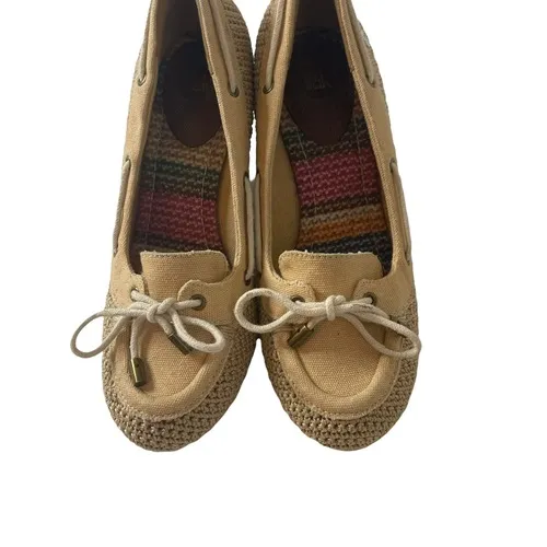 The‎ Sak  Size 6.5 Newport Katie Tan Summer Wedge - Image 2