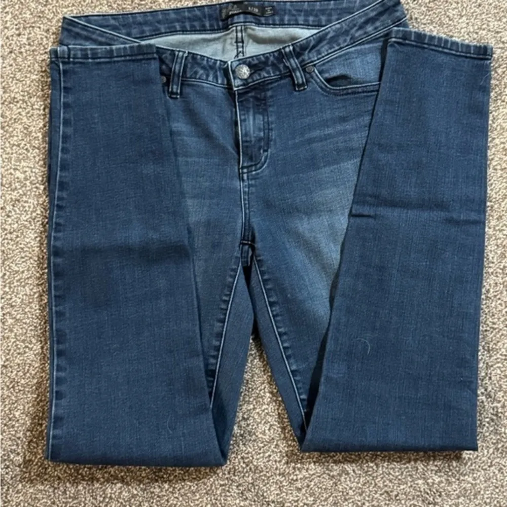 Prana Jeans Blue Stretch Blend Denim Slim Faded Medium Wash Womens 8‎ x 29 - Image 2