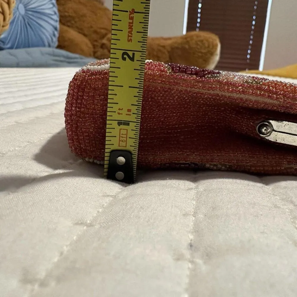 Multi Color Beaded Bead Hand Bag Purse Japanese Style Retro Graphic Women’s - Image 12