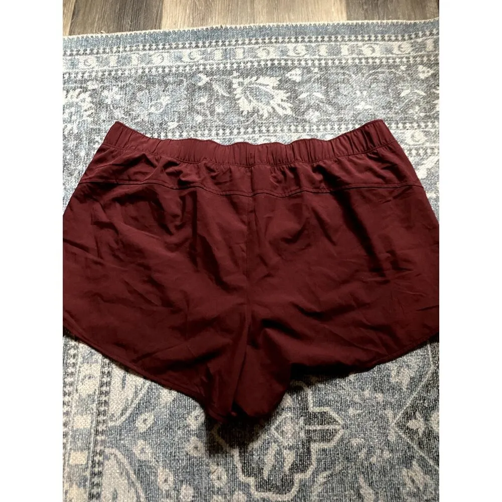 Old Navy Quick Dry Burgundy Athletic Shorts XL Lounge Active Clean Girl Normcore - Image 6