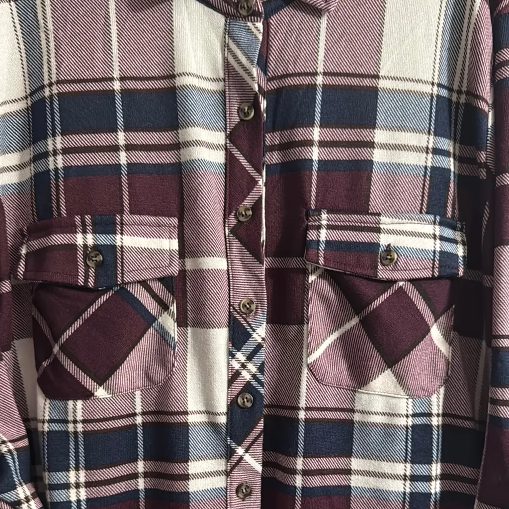 Eden & Olivia Maternity Plaid Blouse - Image 4