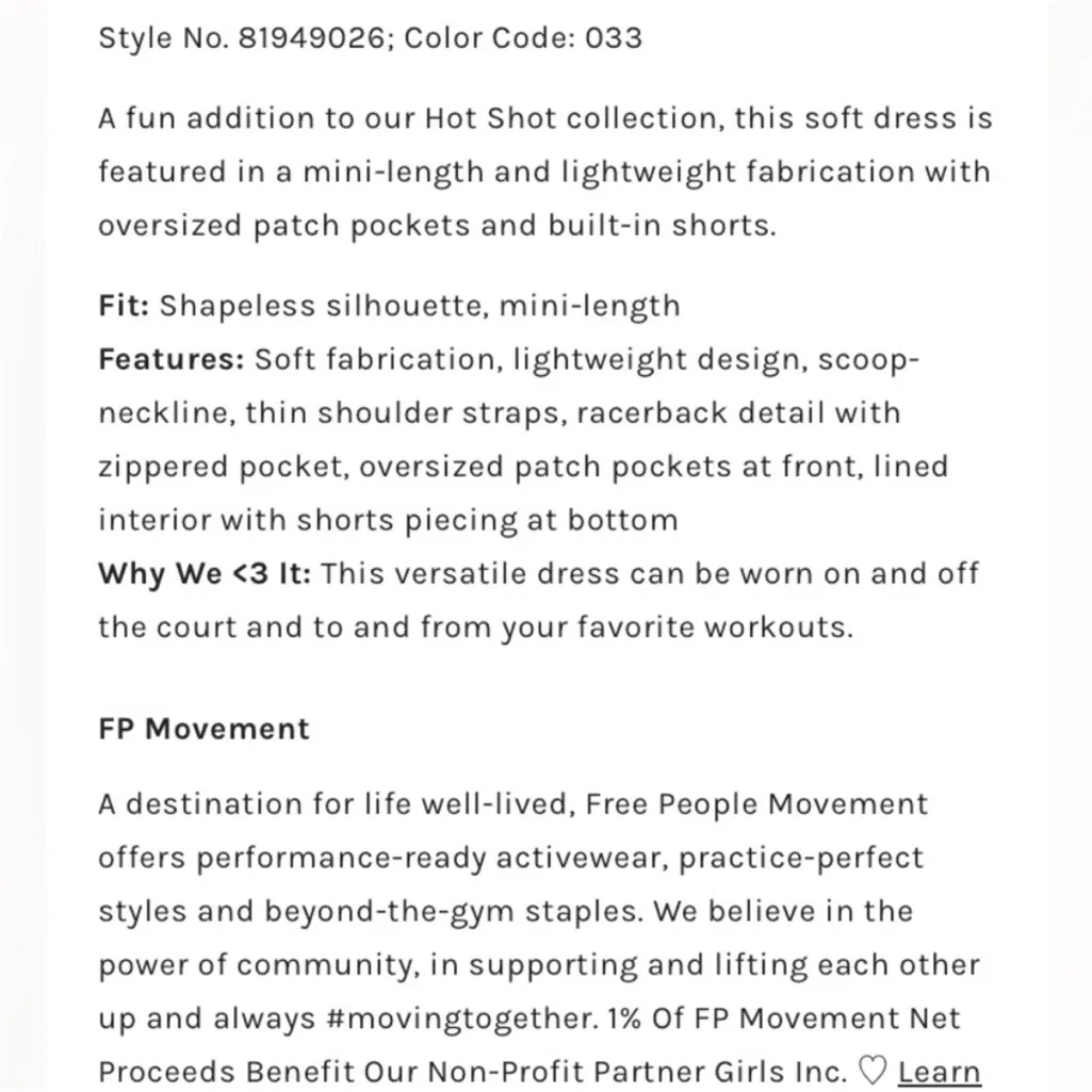 NEW! FREE PEOPLE MOVEMENT Hot Shot M Mini Dress WHITE Tennis Prep Shorts Romper - Image 11