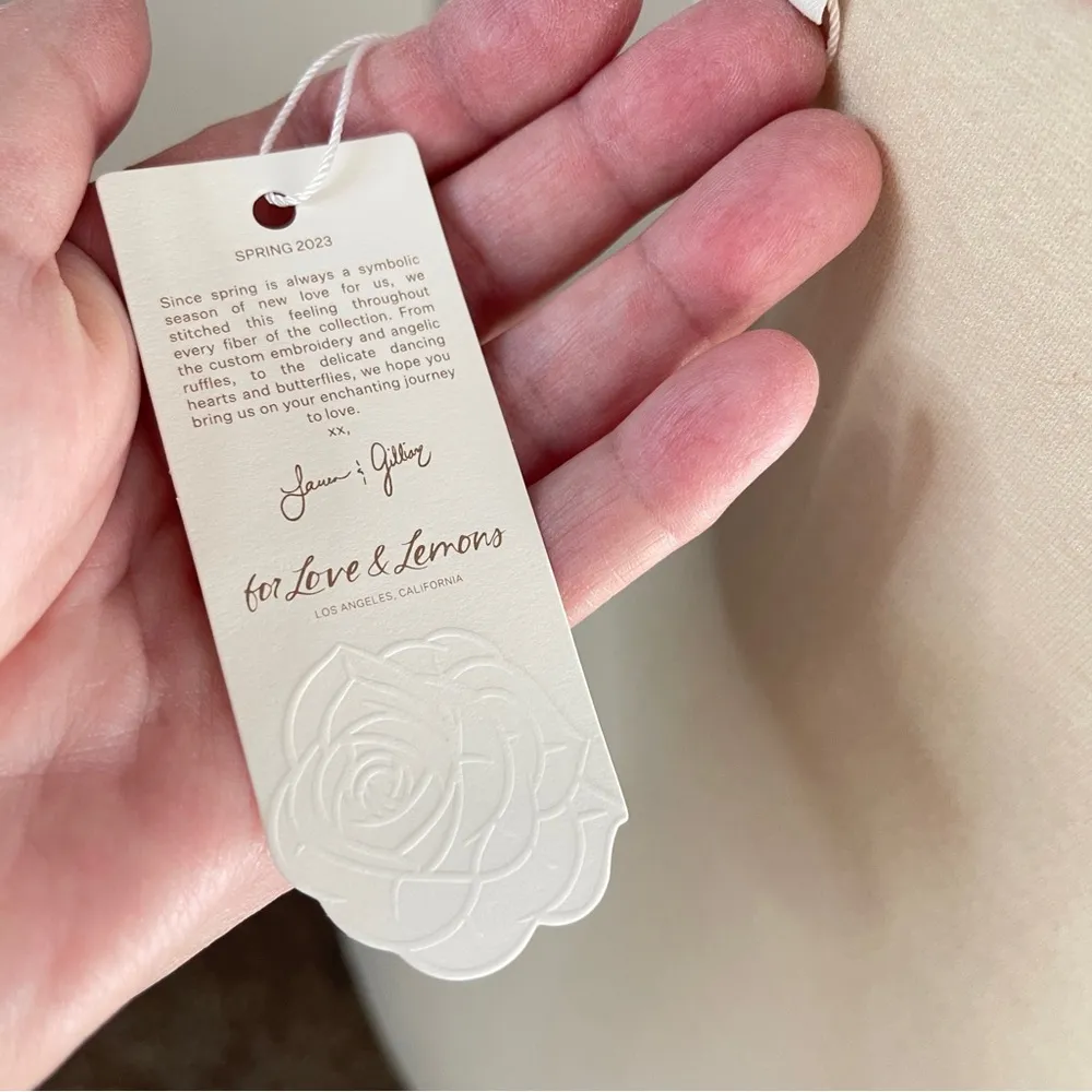 NWT FOR LOVE & LEMONS Dolly Heart Bra in Pink (Whimsical Garden), 32C - Image 7