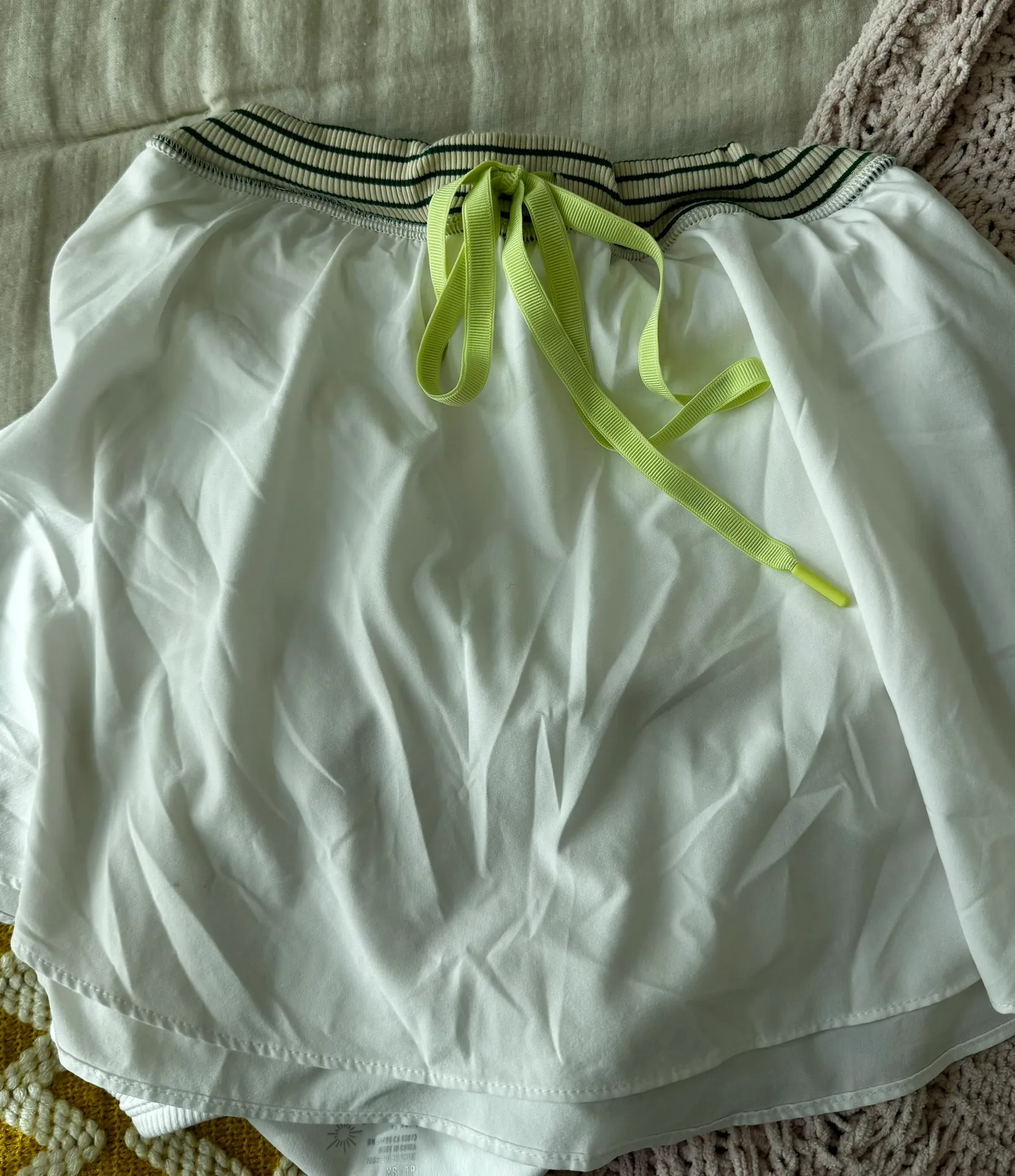 White Active Dress With Shorts  - Image 5