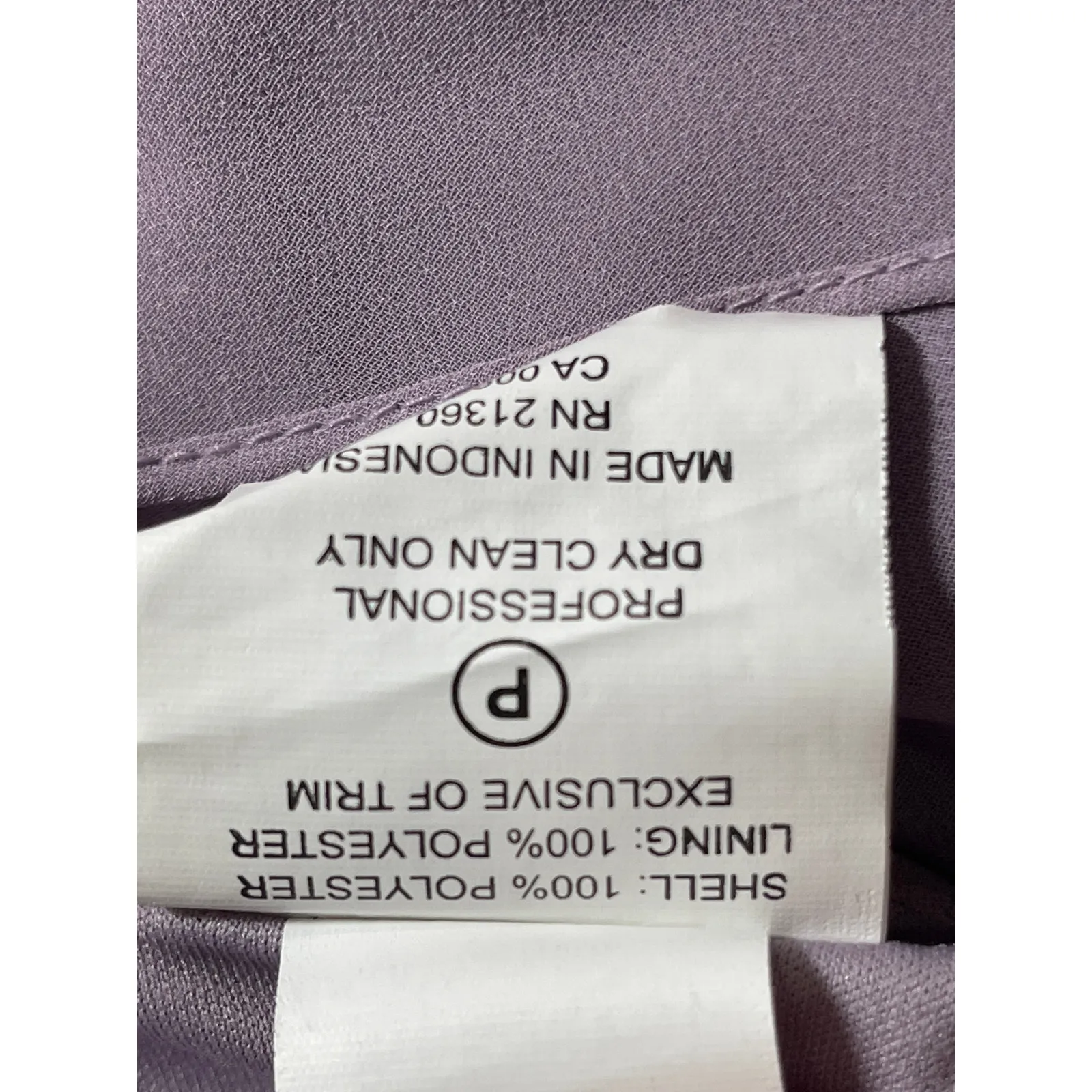 Morilee Purple Lilac Sleeveless V Neck Drape Bridesmaid Gown Maxi Dress Size 8 - Image 4