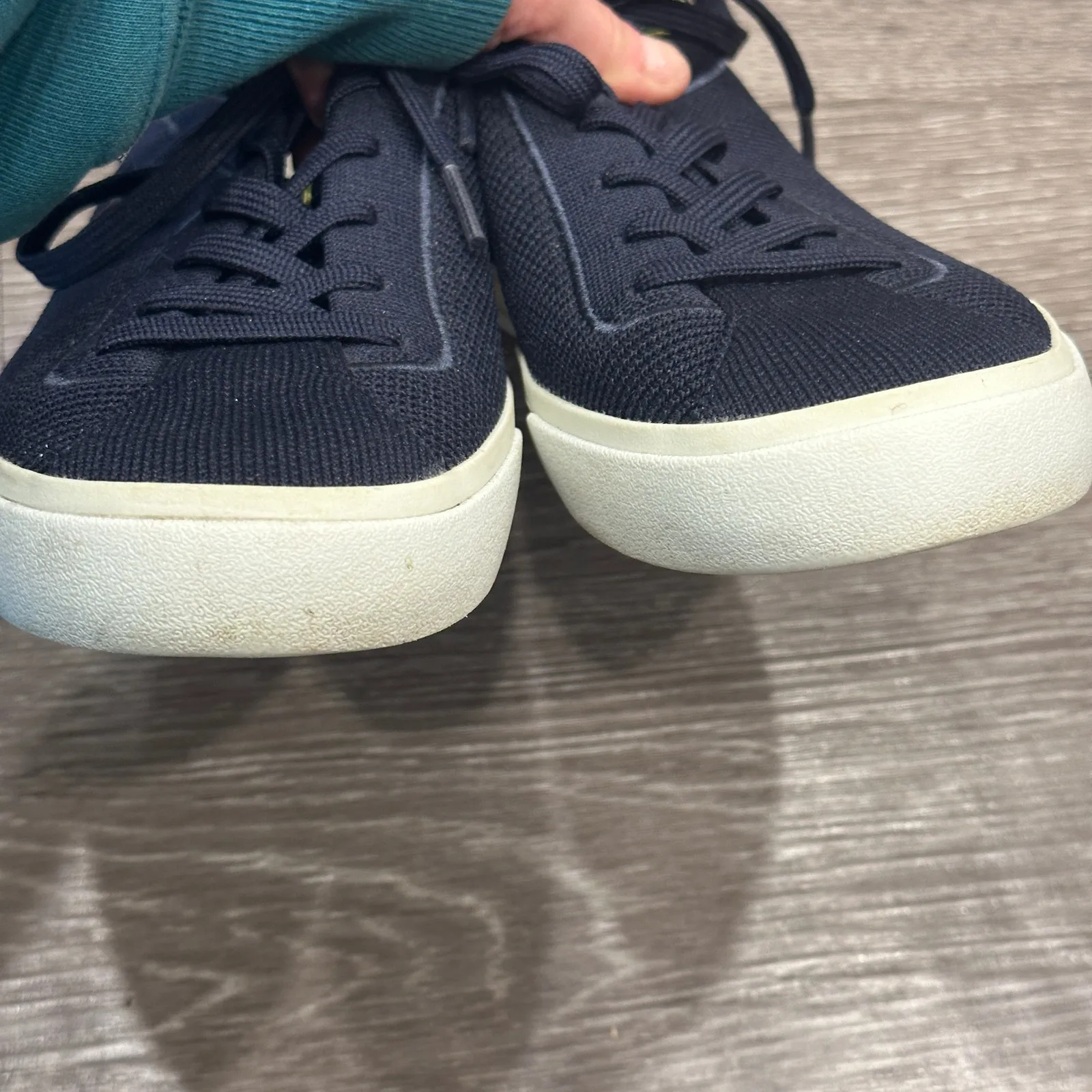 Rothy's Navy Blue Lace-Up Women's Sneaker Comfort Preppy Casual Sustainable 11 - Image 3