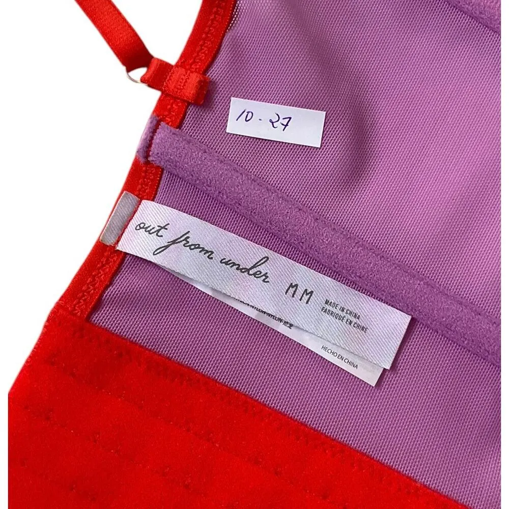 Out From Under Purple & Orange Lace Underwired Corset Women Size Medium | 10-27 - Image 4