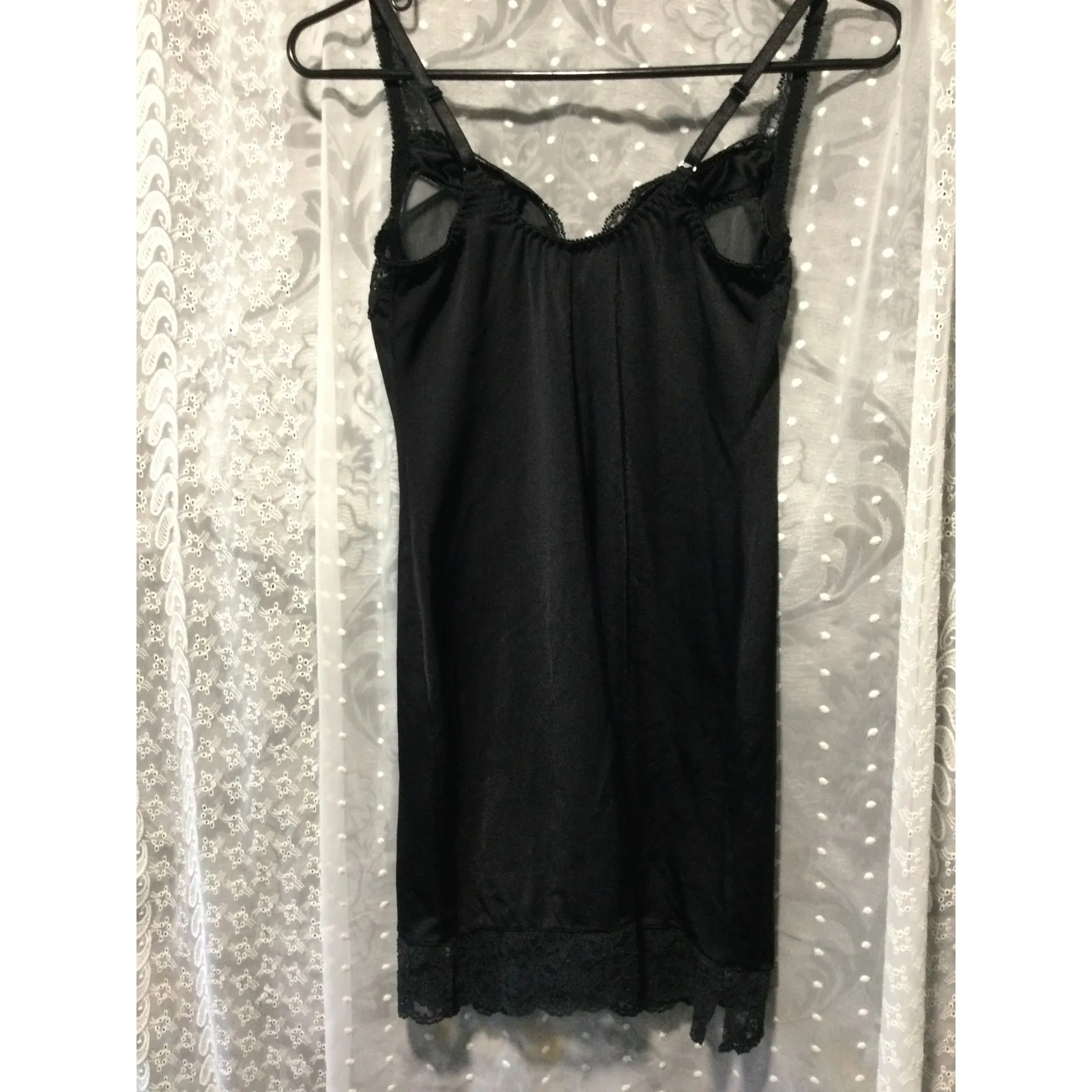 Delicates Lace‎ Trim Bodysuit Lingerie Black Women's Sleepwear Intimates 36B - Image 4