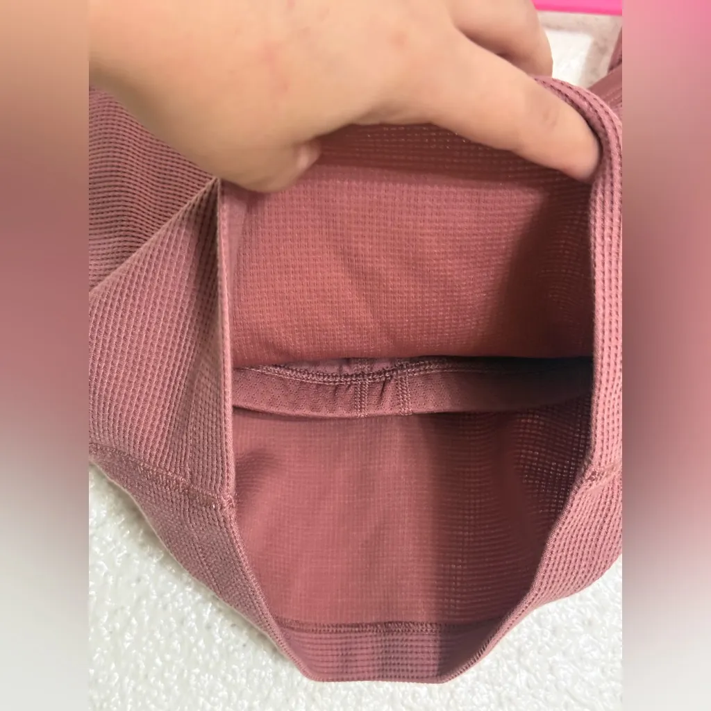 Vuori bayview thermal crop tank top in rosewood color size XS - Image 5