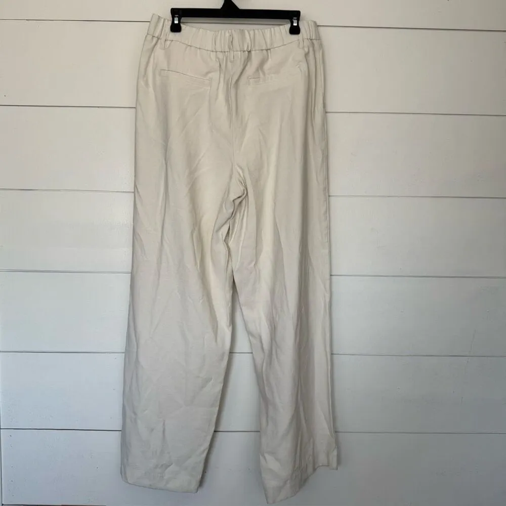 A New Day Women’s 12 Cream White Straight Leg Chino Pants Workwear Career - Image 3