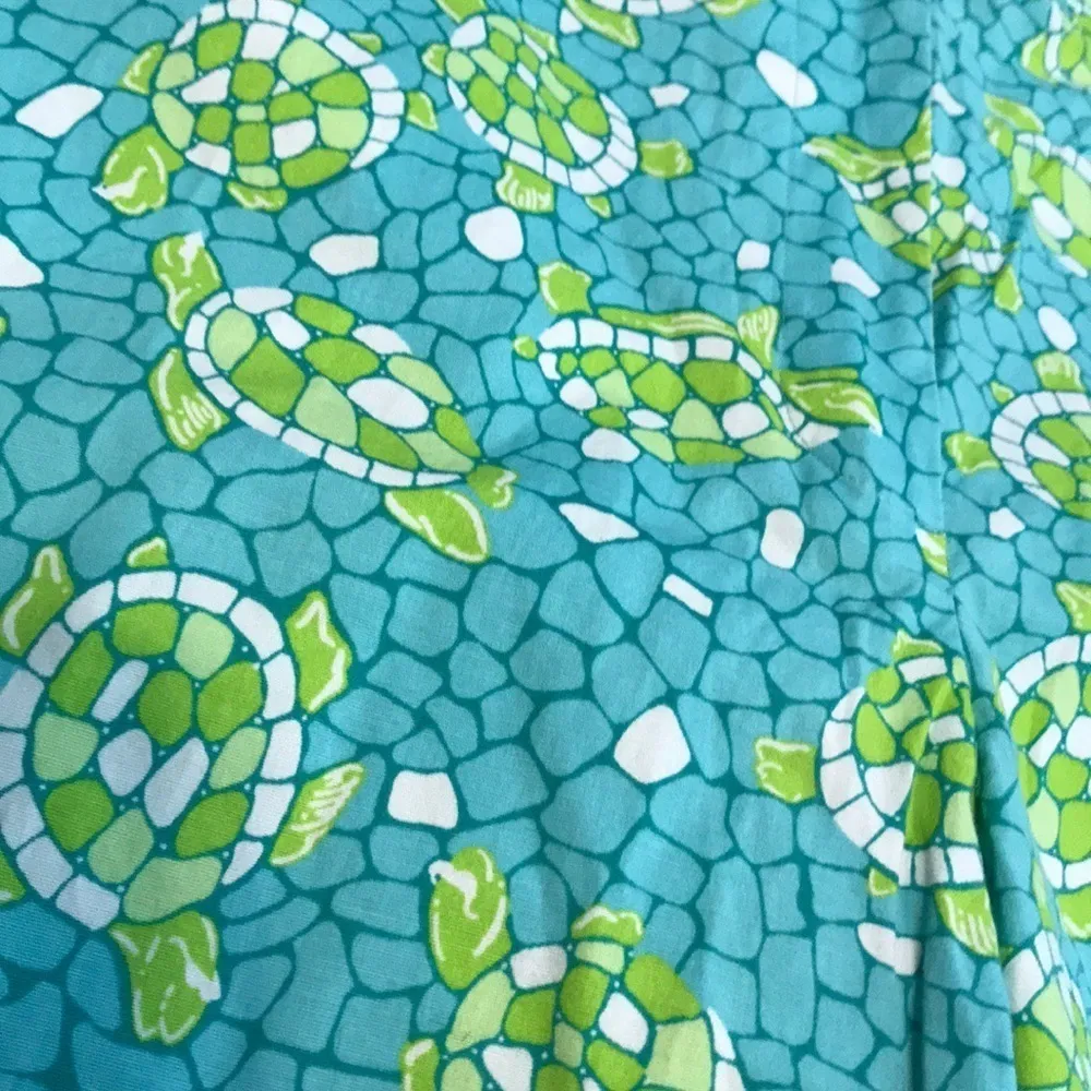 Lilly Pulitzer Baked Mosaic Sea Turtle Pants Blue - Image 2