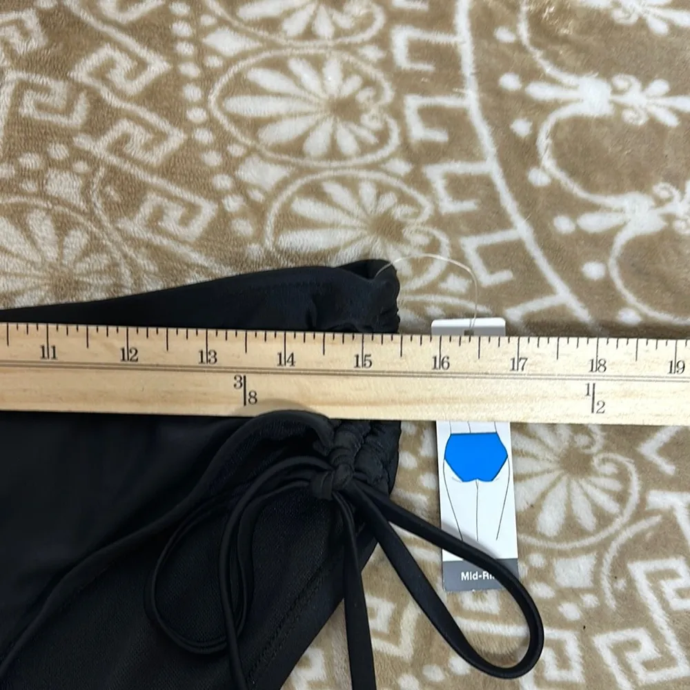 Time and Tru Black Bikini with Adjustable Side Ties Size L - Image 7