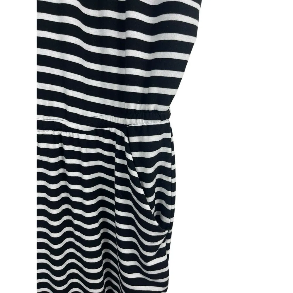 Torrid Stripe Jersey Knit Cross Back Short Sleeve Drawstring Waist 4x Dress - Image 3