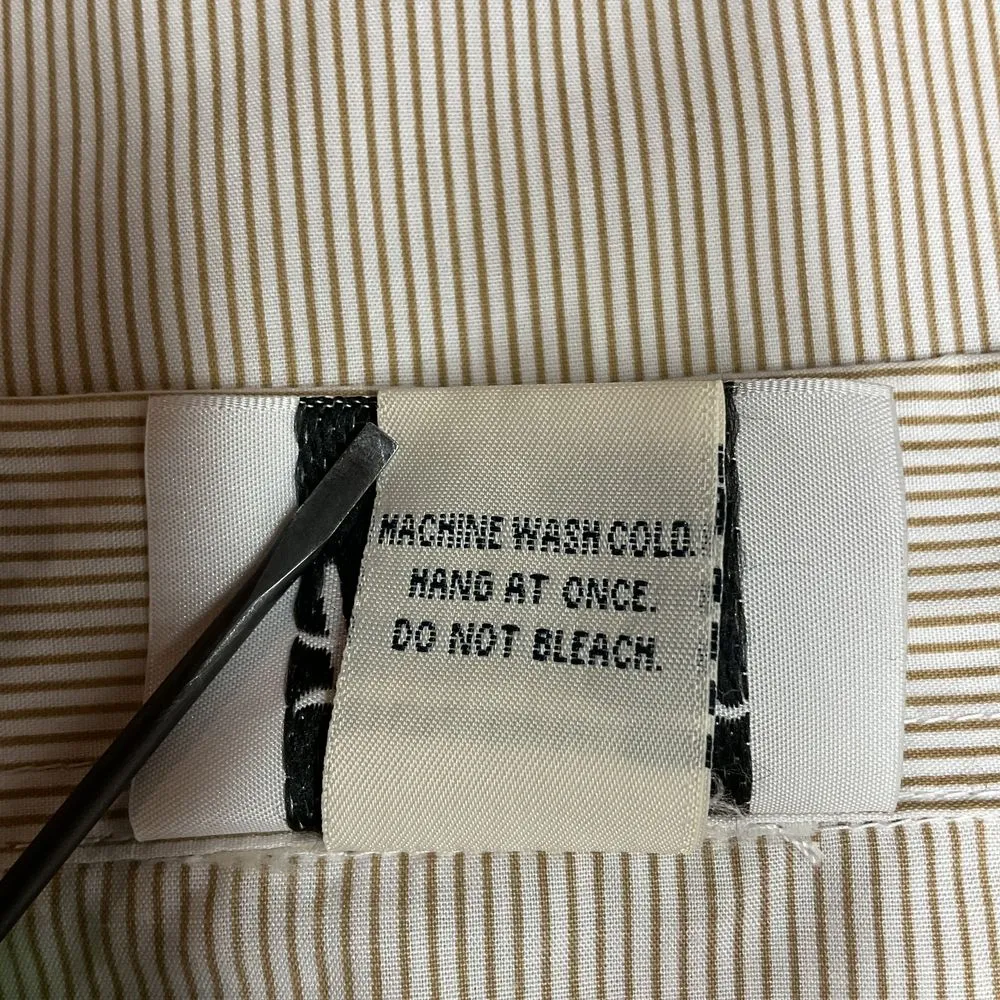 H&J Women's Embroidered Dog Striped Button Down Shirt Long Sleeve Sz‎ XL Pug Pup - Image 14