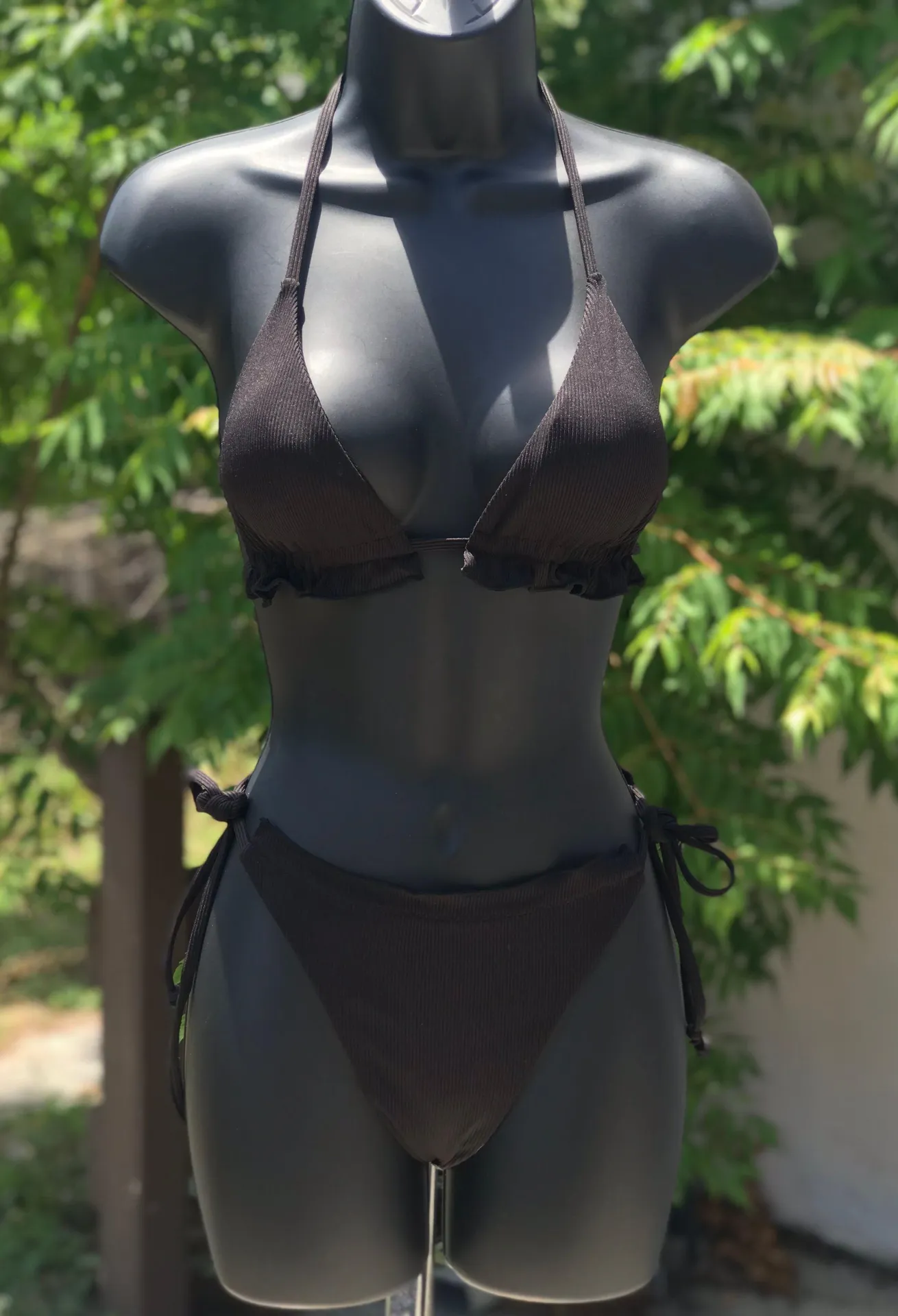 Black Two Piece Bikini Set - Image 2