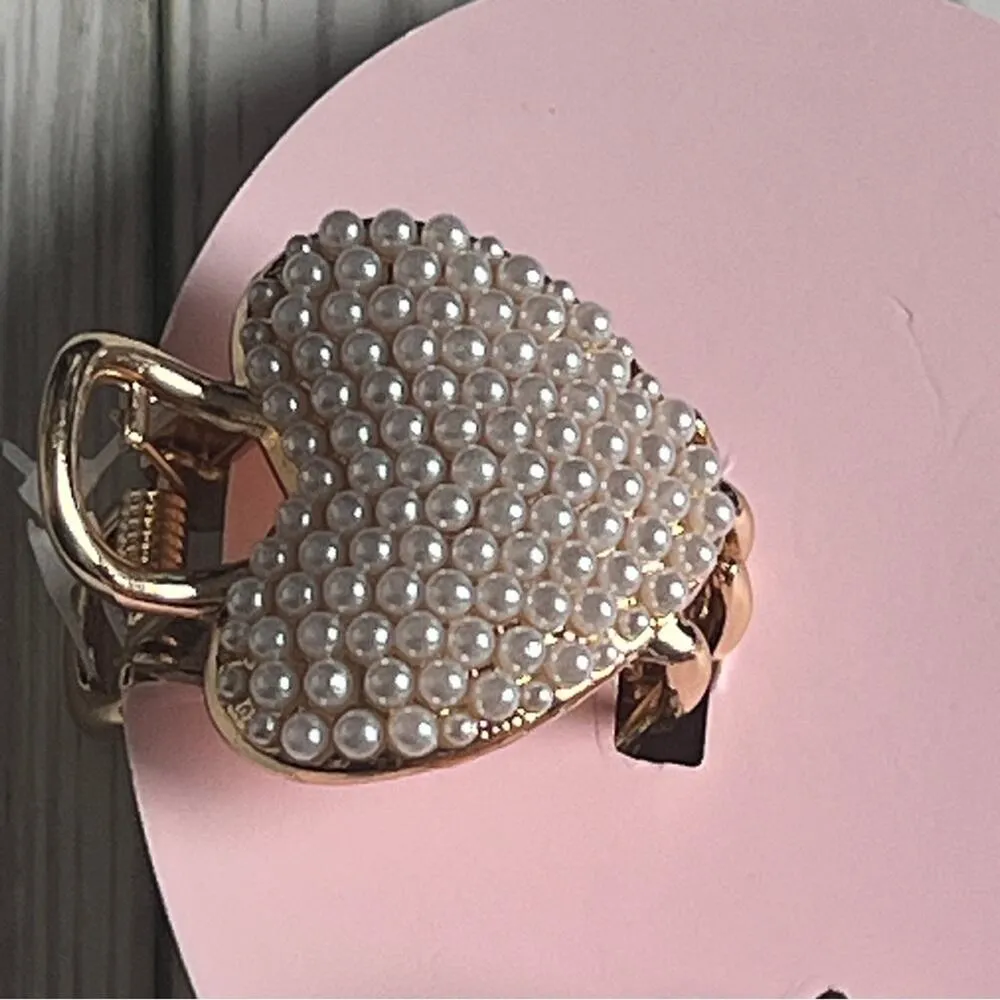 PINK LINEN Women's Variety Pack Classic Pearl Embellishment Hair Clips Accesso - Image 2