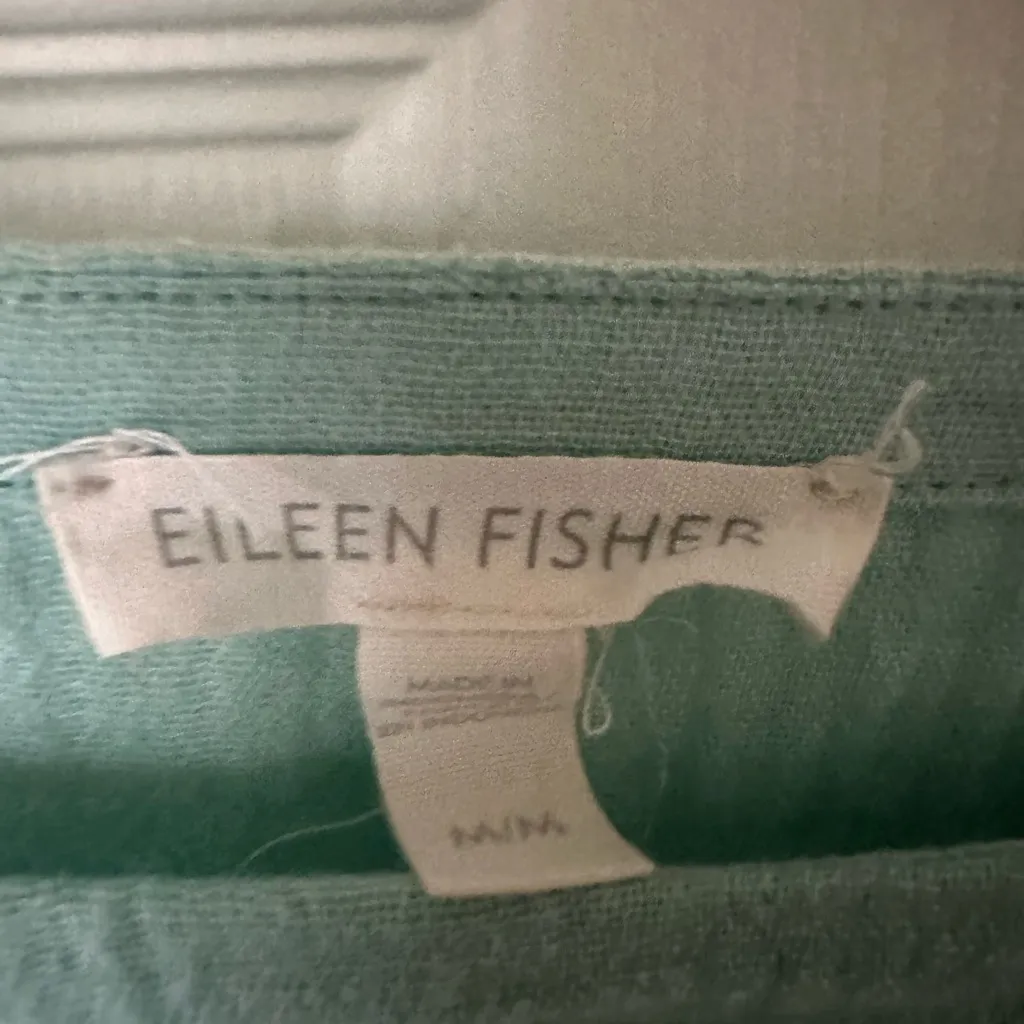EILEEN FISHER Organic Cotton Women's Light Mint Green. - Image 3