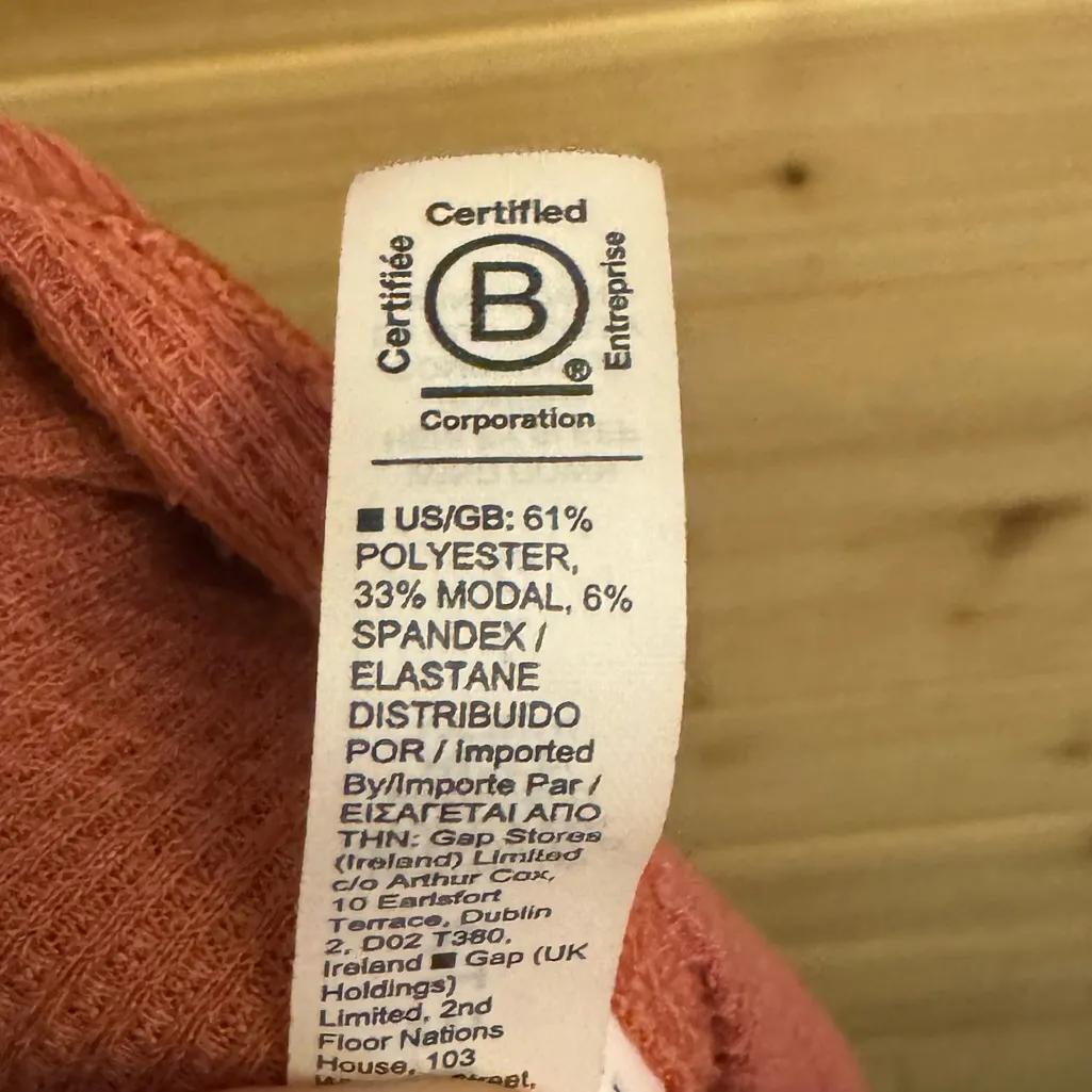 Athleta  Size Large Wind Down Waffle Texture V Neck Henley Sleeper Romper - Image 13