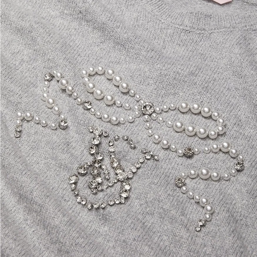 Good American‎ cropped crystal 
VICTORIA'S SECRET
Embellished Crewneck Sweater - Image 2