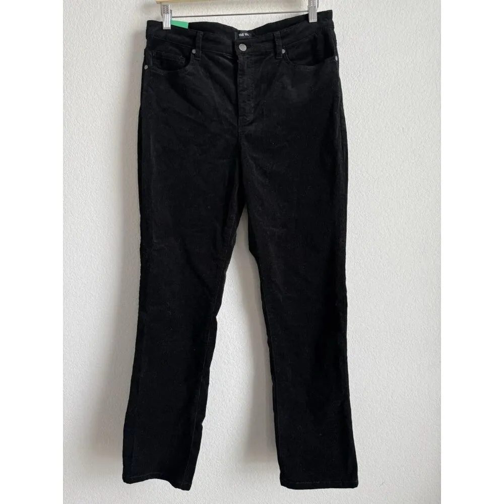 Well Worn Women's High Rise Corduroy Pants Black Stretch Size 12/32 NEW Casual‎ - Image 6