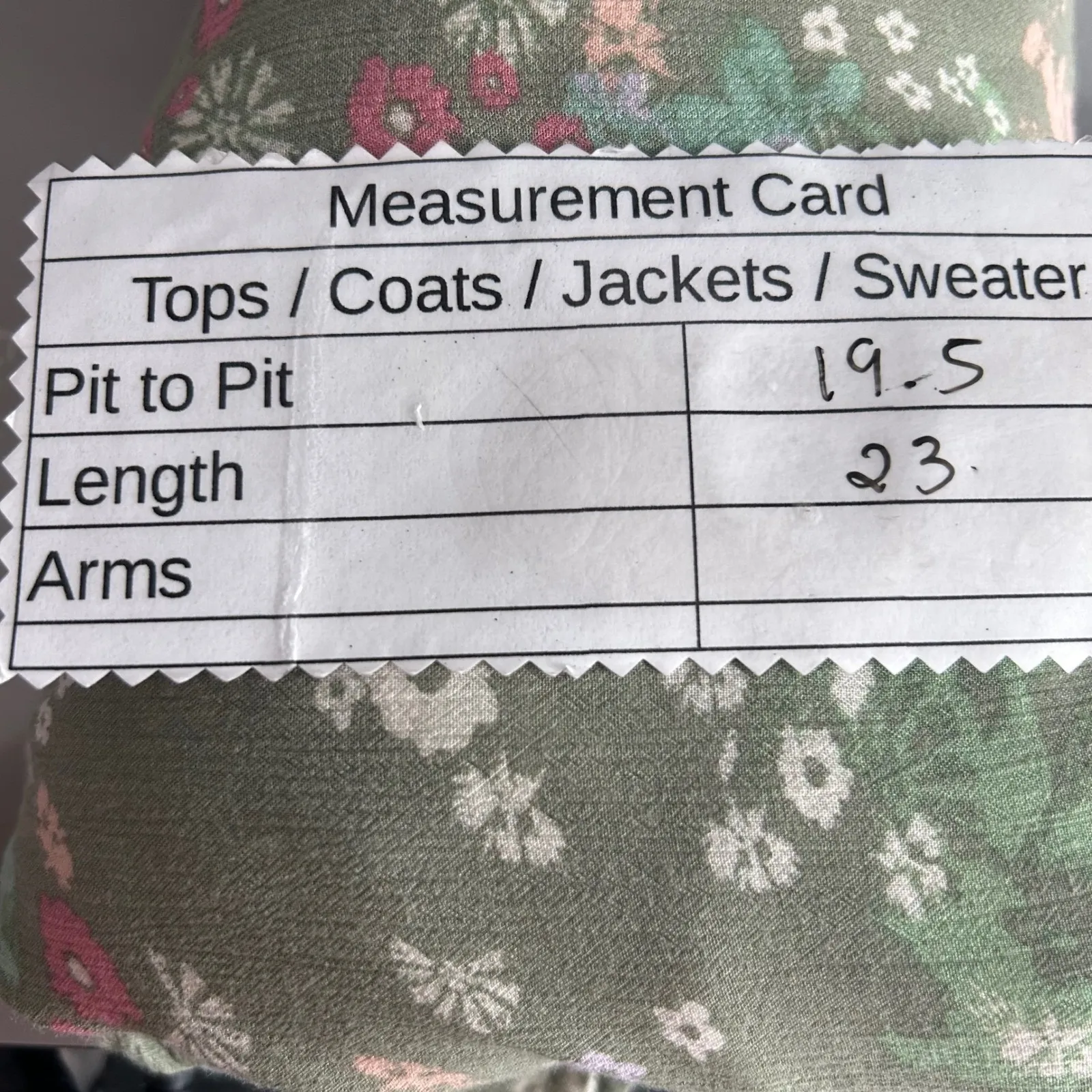 Democracy Floral Boho Blouse Green Small‎ - Image 8