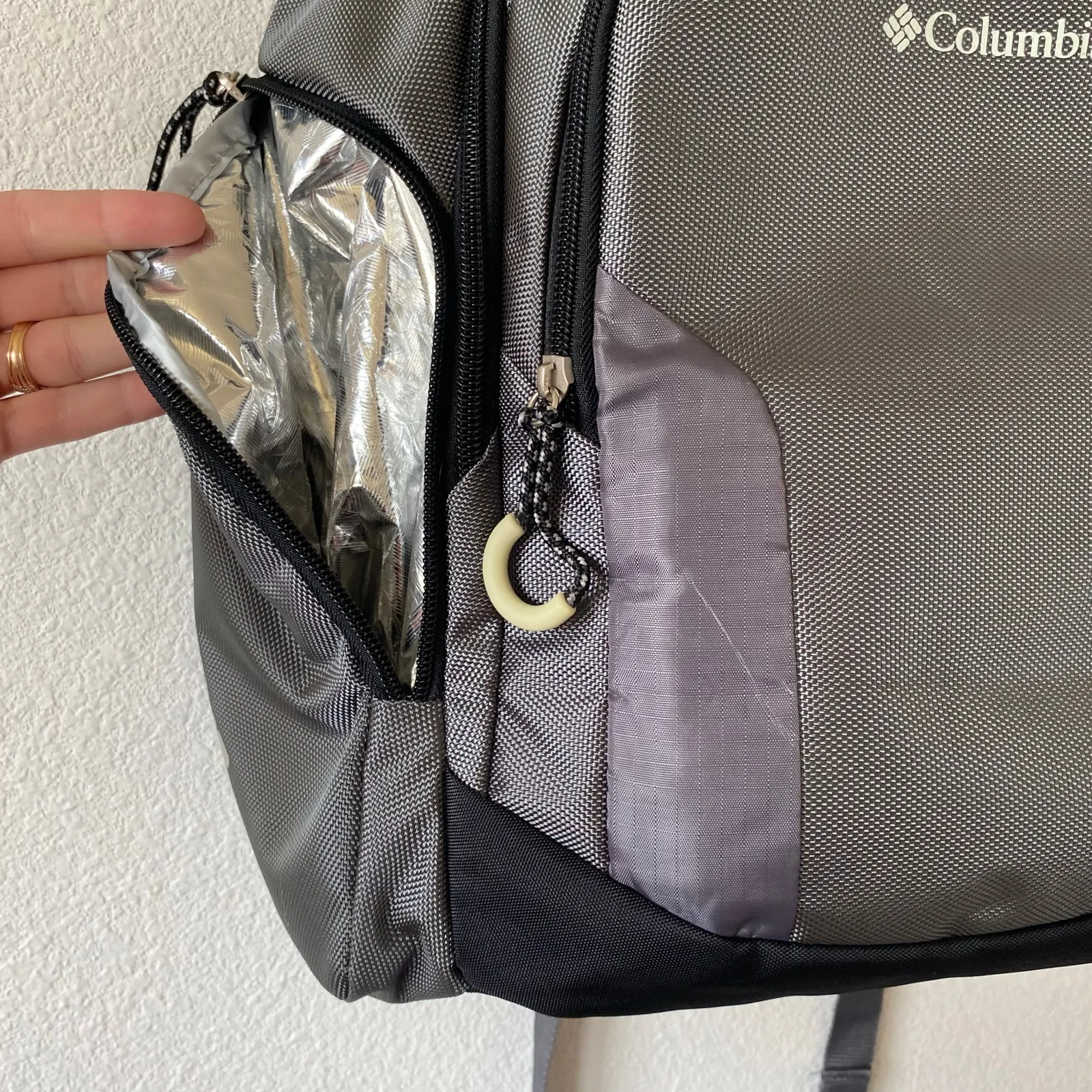 Columbia  Summit Rush Diaperbag Backpack Grey Changing Mat Included - Image 5
