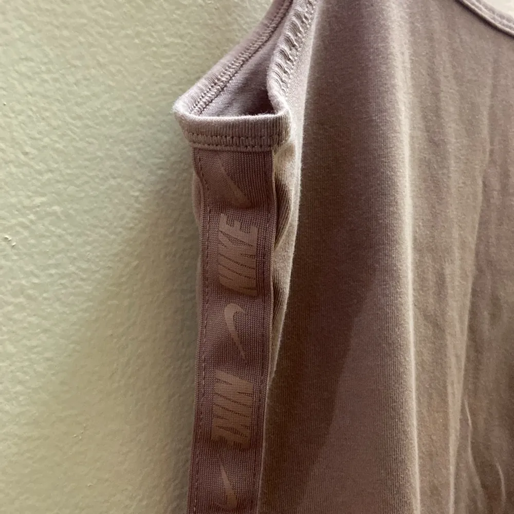 Nike one piece jumpsuit with tape detail in beige - Image 6