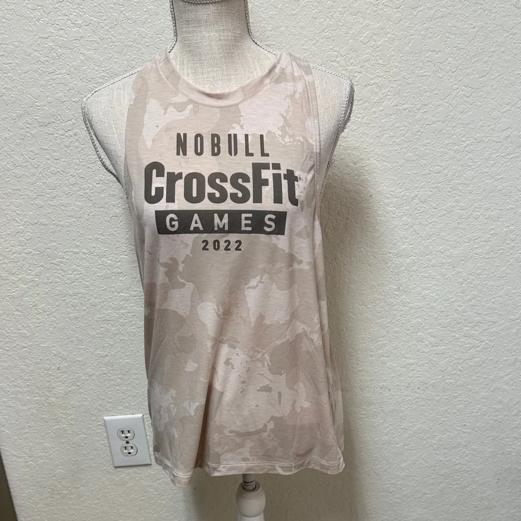 NOBULL Women's Beige CrossFit Games Muscle Tee - Image 13